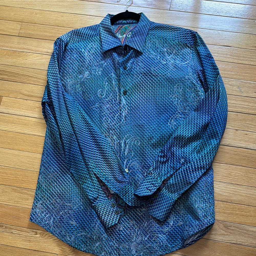 Robert Graham Button Down Shirt with Intricate Pattern